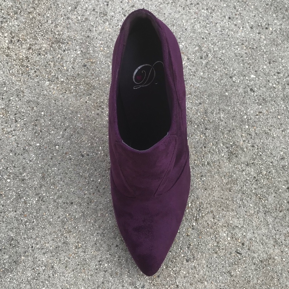 LAST ONE! 7.5  Purple Sock BOOTIE with 3 inch heel - Picture 3 of 6